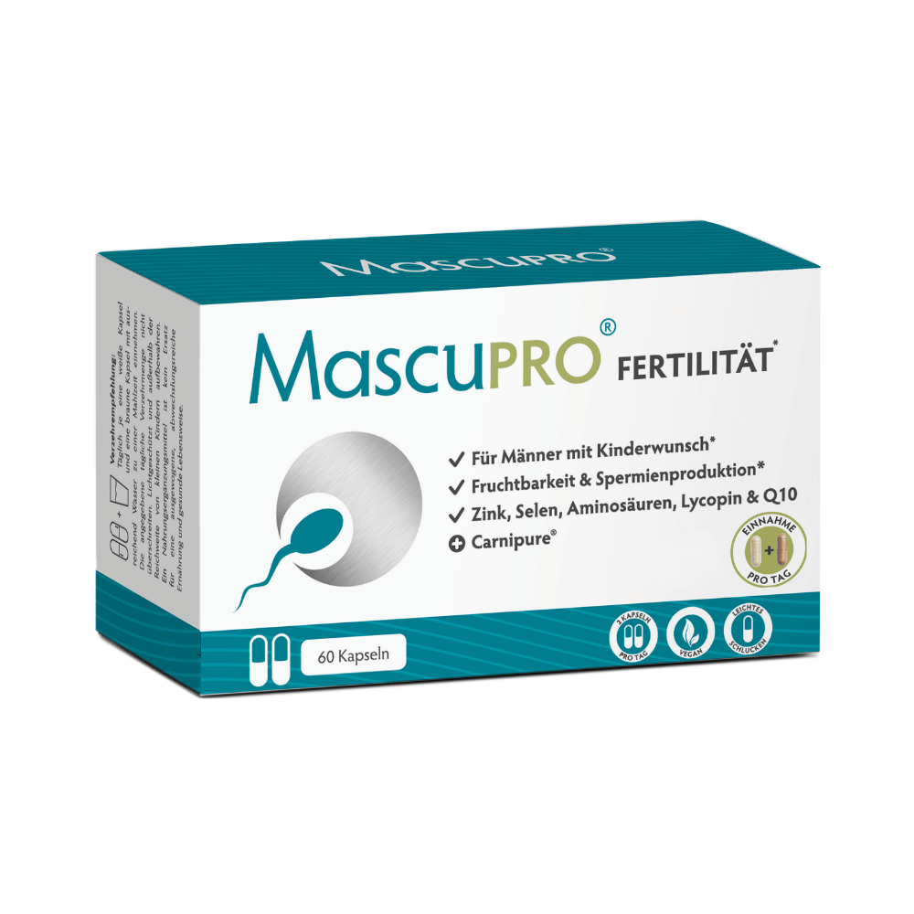 ▷ MascuPRO® Fertilität 🖤 Kinderwunsch Mann 🖤 30 Tage